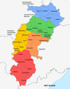 Map of Chhattisgarh