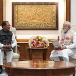 Chief Minister Vishnu Dev Sai with Prime Minister Narendra Modi