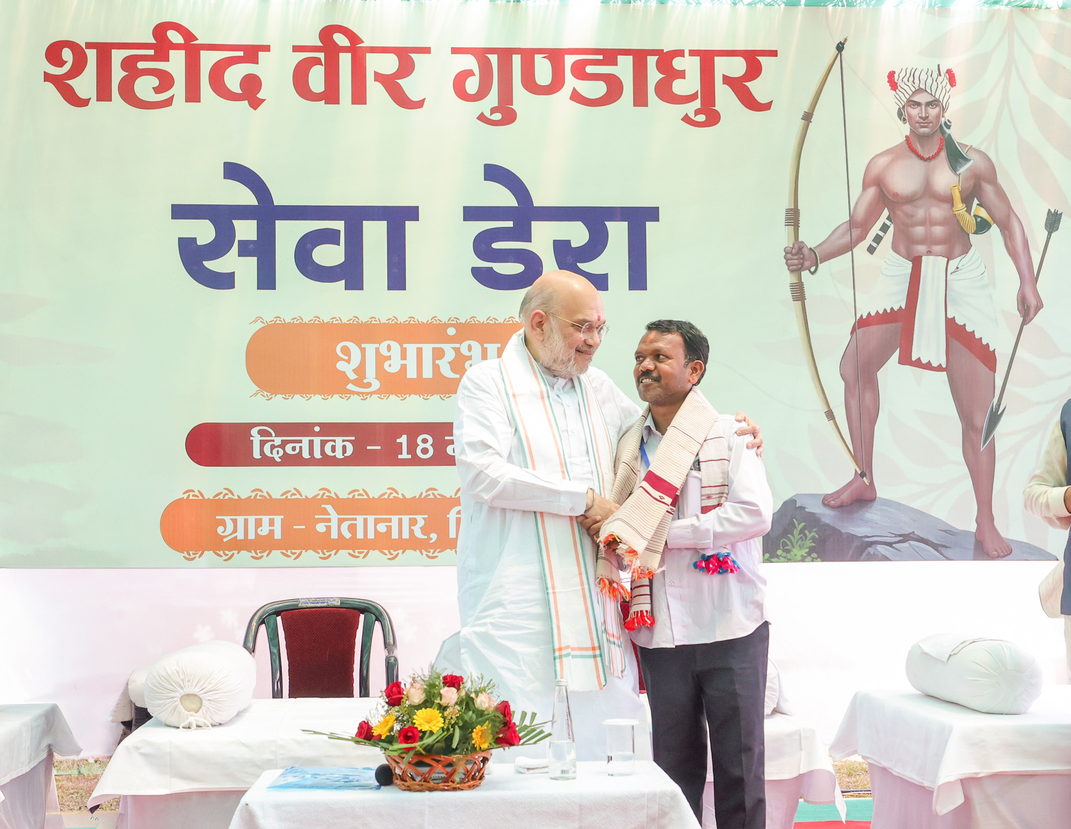 Union Home and Cooperation Minister Amit Shah at Bastar, Chhattisgarh on May 18, 2026.
